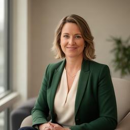Sanne Jansen, strategisch consultant, in een rustige kantooromgeving